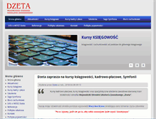 Tablet Screenshot of dzeta.com.pl